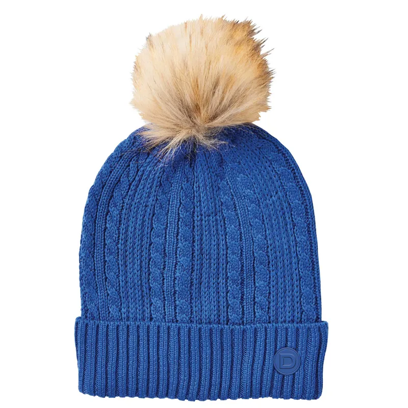 Dublin Cable Knit Beanie in Cobalt